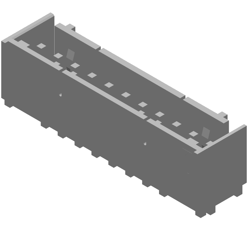 11 Pos 7A 600V Wire-to-Board Power Connector, Vertical, Through Hole