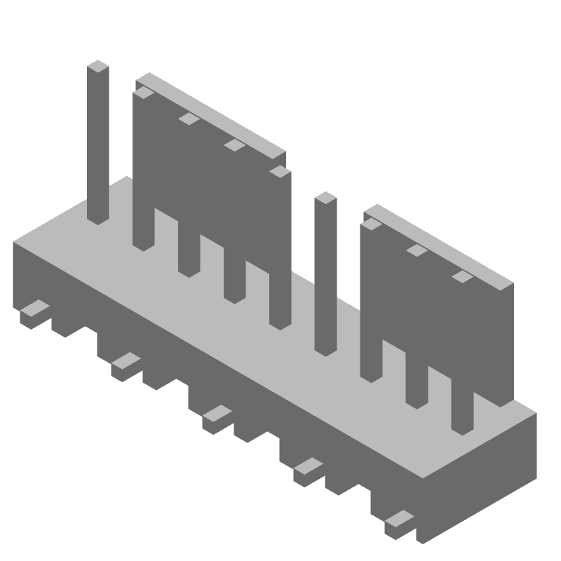 9 Pos Wire-to-Board Header, 2.54mm Pitch, 5A, Male Pin, SMD