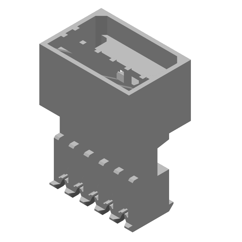 5 Pos 2.54mm IDC Female Connector, 250V, 5A, White