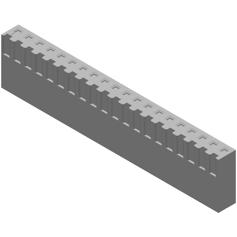 20 Pos 3.96mm Crimp Wire Housing, Female Socket, 6.5A, 250V