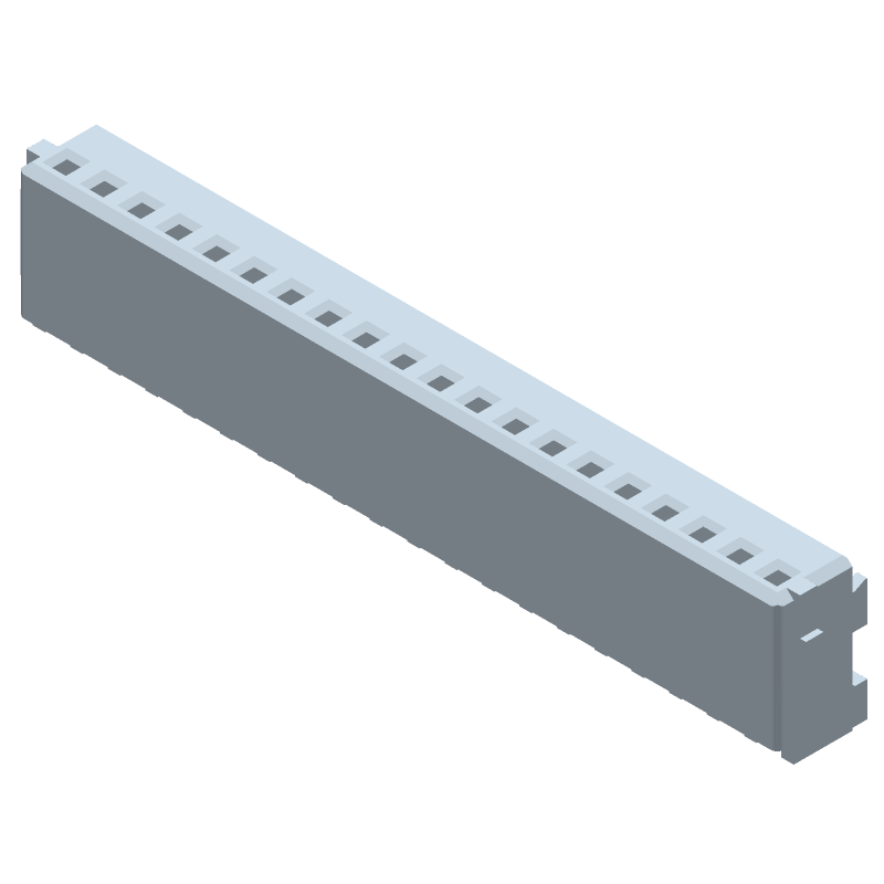 20 Pos Wire Housing, 3A, 50V/5.05kV, 1.5mm Pitch, Crimp, ST, Wire-to-Wire