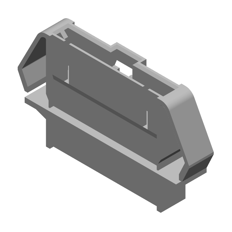 10 Pos Connector Shroud, 2.54mm Pitch, 3A, Black