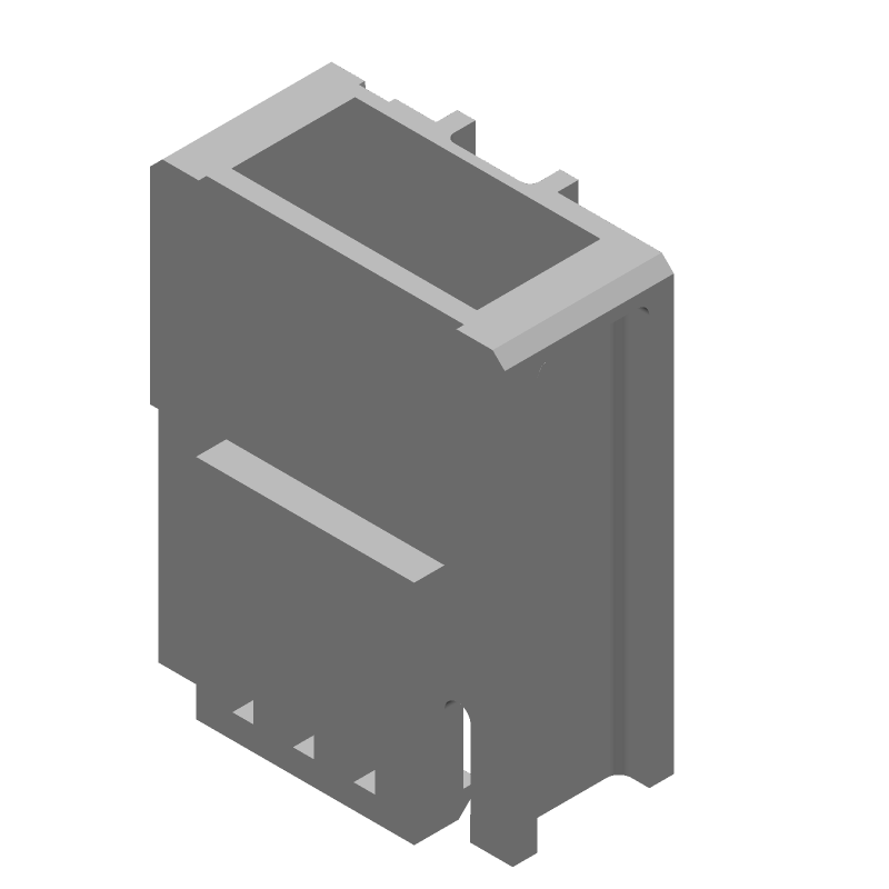 8 Pos Black Connector Shroud, 3A, 2.54mm Pitch