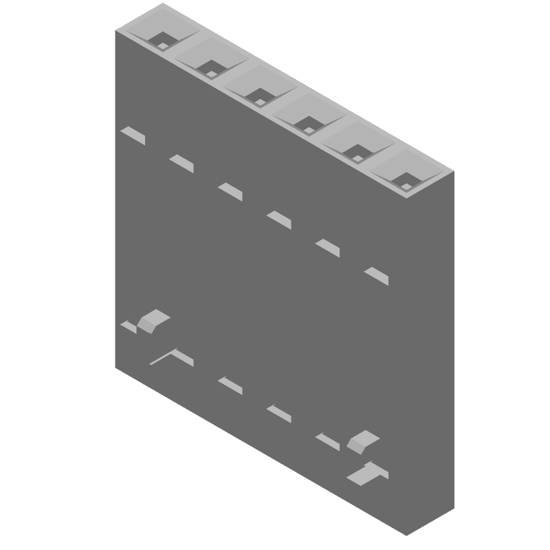 6 Pos 2.54mm IDC Wire Housing, Female Socket, 3A, 600V