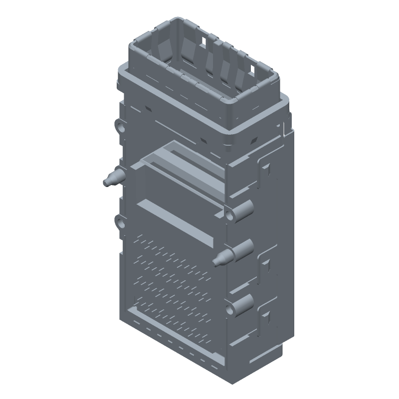 84 Pos RJ11 Connector, 125Gbps, Gold/Tin Plated, Press-Fit, RA