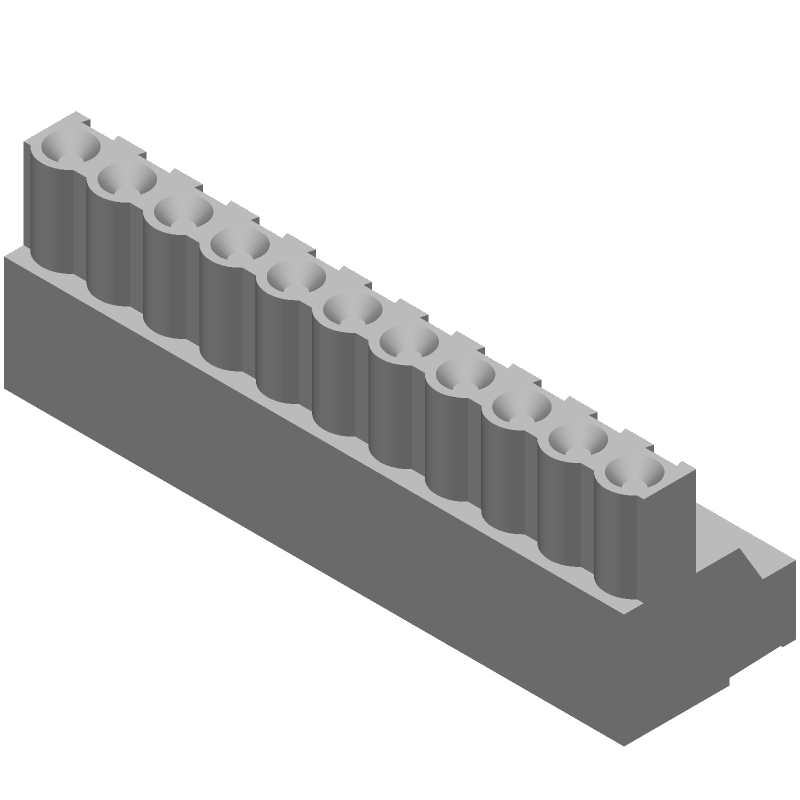 11 Pos 5.08mm RA Terminal Block, 15A, 300V, Green