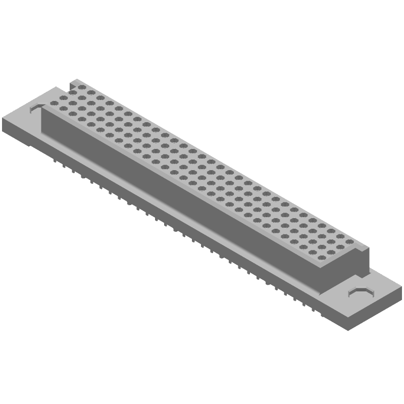 120 Pos 2.54mm Pitch Female Socket Connector, Straight, Gold, 3A