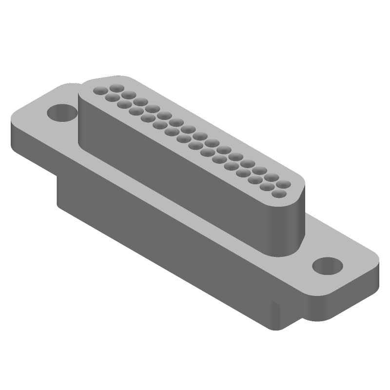 CONNECTOR,D-SHELL,CABLE MNT,PLUG,31 CONTACTS,SKT,0.05 PITCH,WIRE TERMINAL,HOLE .087-.098