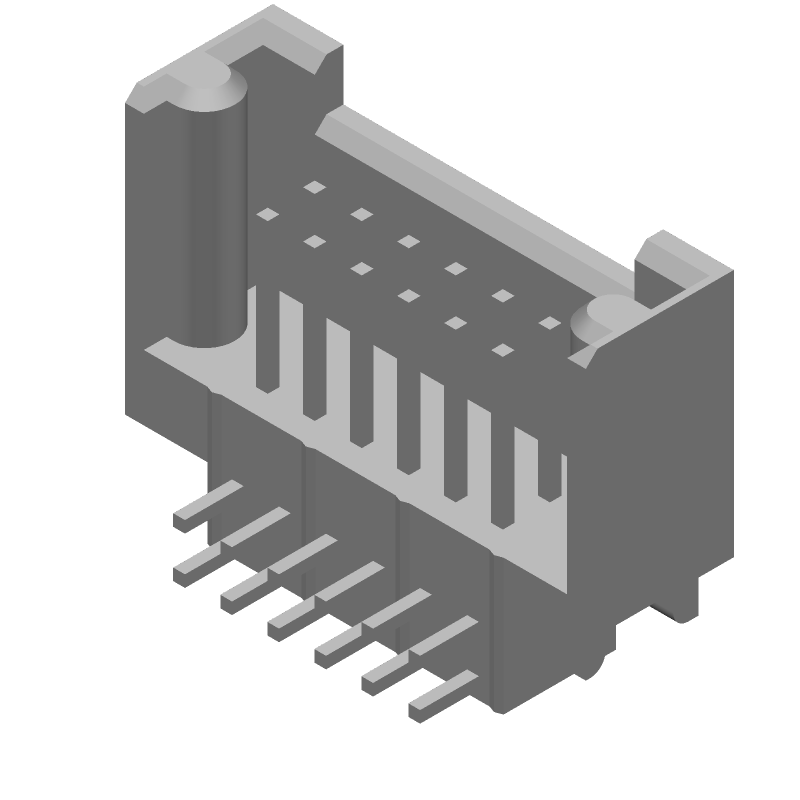 12 Pos 2.54mm RA Solder Header, 3A, Gold, UL94 V-0