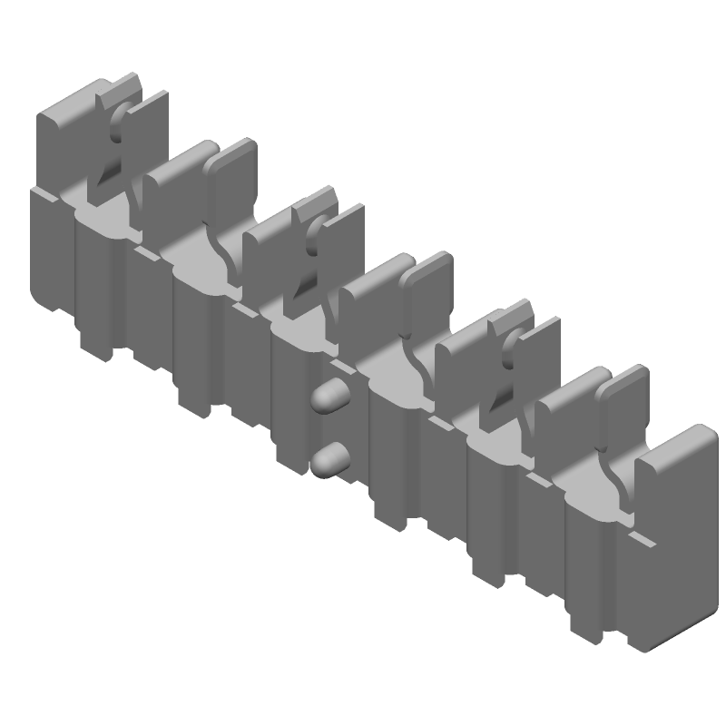 Conn Board to Board HDR 6 POS 4mm Solder RA Side Entry SMD Tray