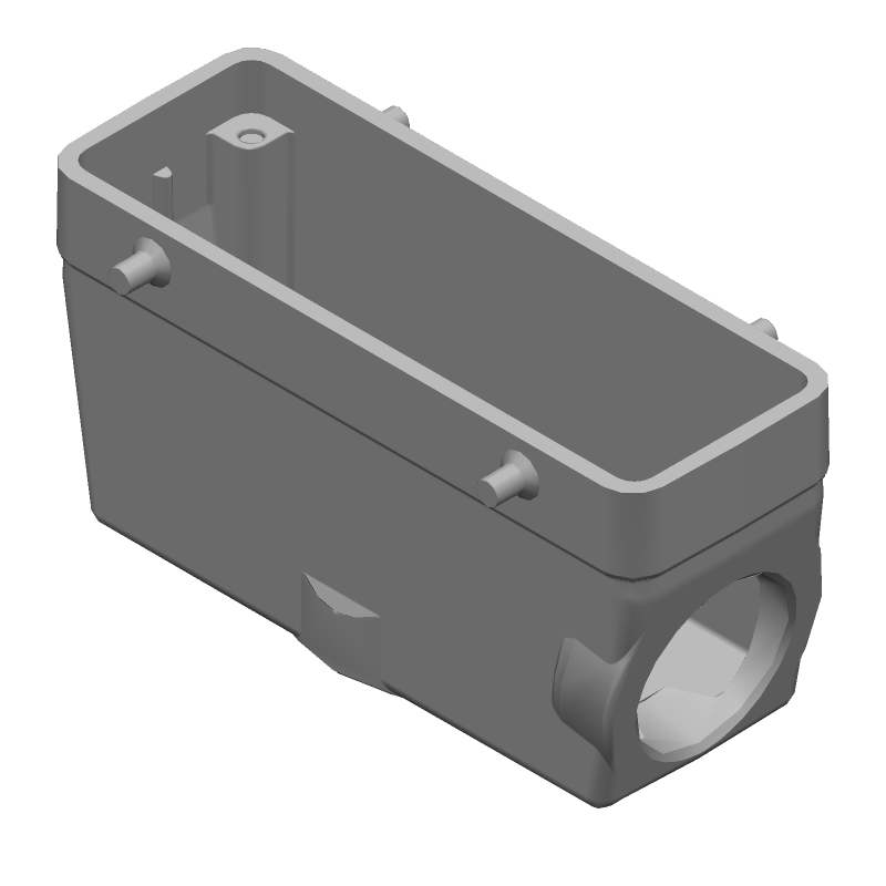 Hood 90° Powder 32 Shell Size Gray Die Cast Aluminum