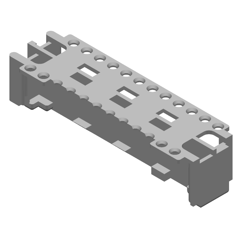 24 Pos 2 Row Wire-to-Board IDC Connector Holder, Straight, 3A, 125V