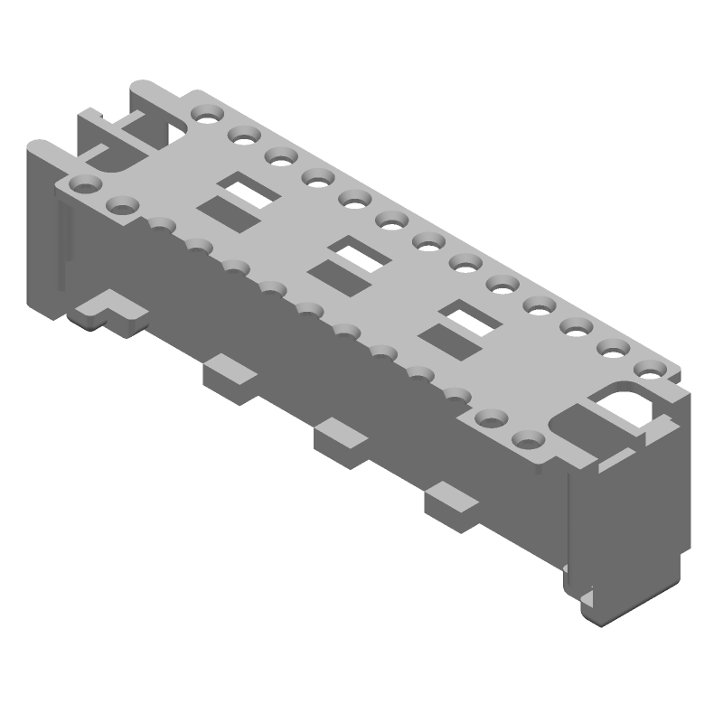26 Pos 2 Row Wire-to-Board Connector Holder, 4A, 0.079" Pitch