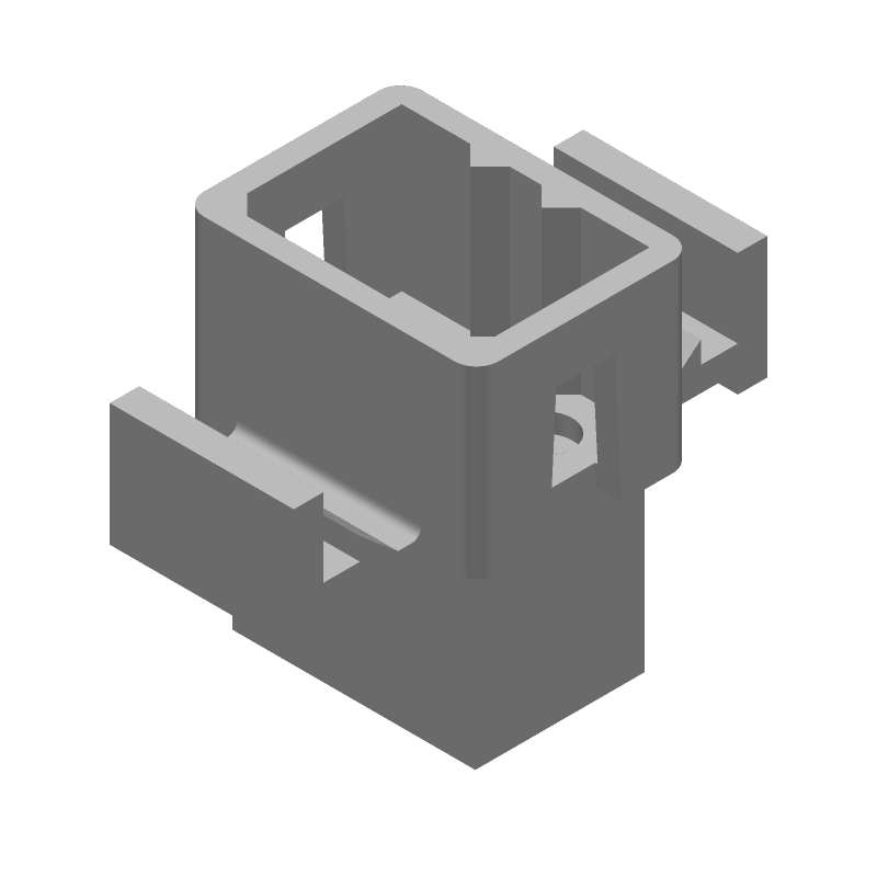 6 Pos Wire Housing, 3.68mm Pitch, 6A, 250V, Panel Mount, Straight