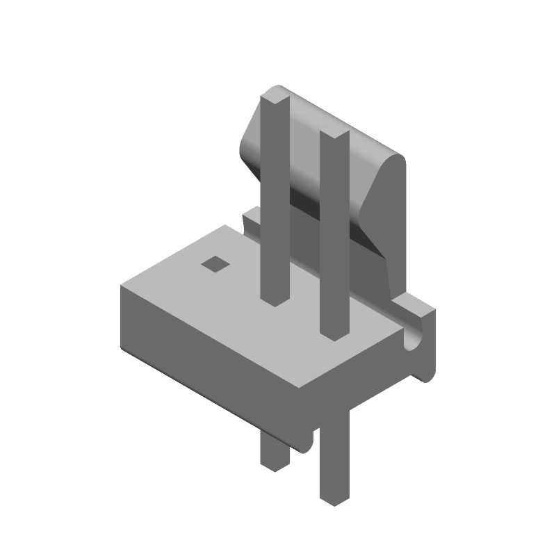 3 Pos 5.08mm Pitch Male Header, 7A, 250V, Tin, Through Hole