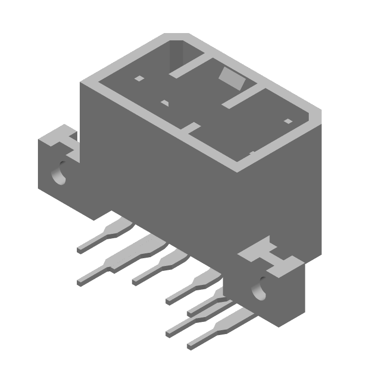 8 Pos RA Connector, 3.5mm Pitch, Signal, Tin Plated Brass, Through Hole
