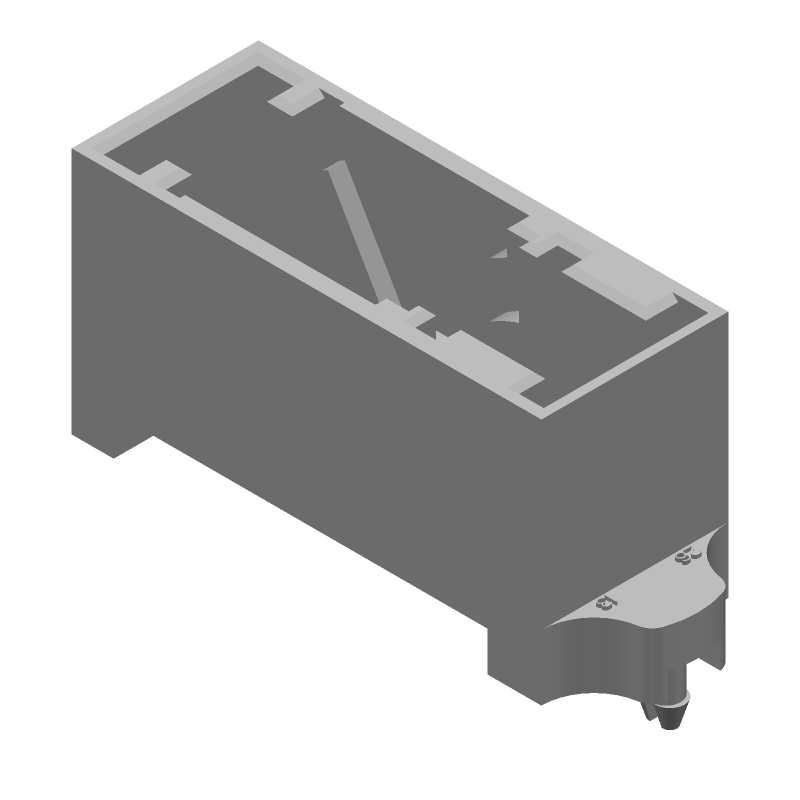 26 Pos Signal Rectangular Connector, 2.54mm Pitch, Through Hole, Male