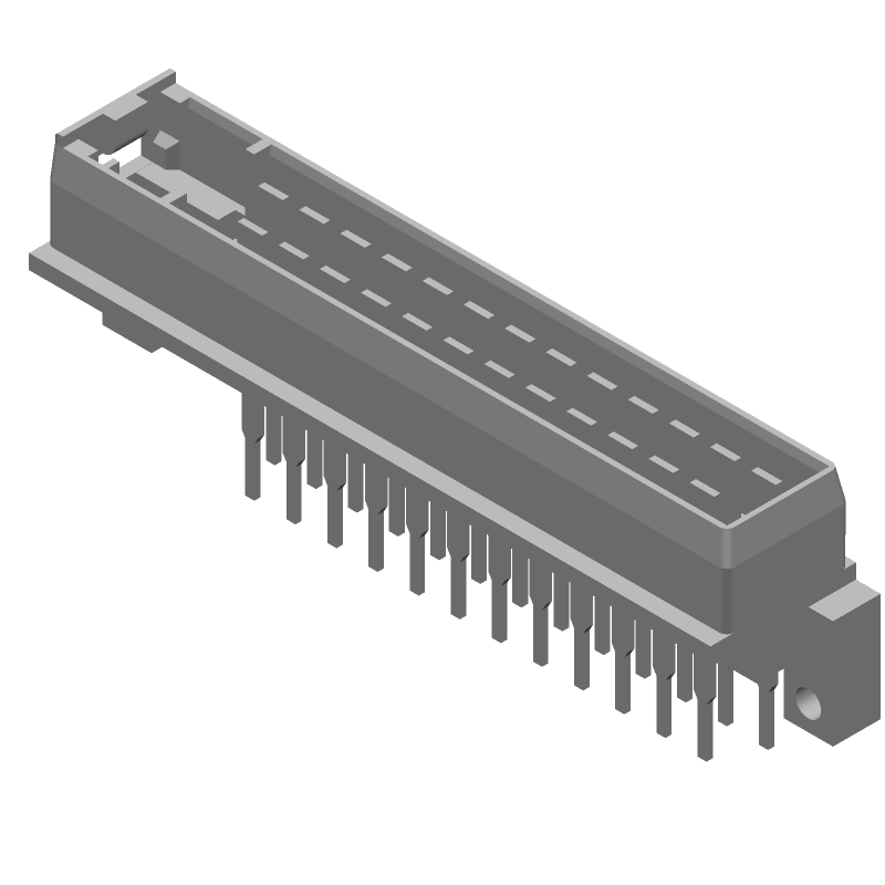 25 Pos 5mm Pitch Wire-to-Board Power Connector, Male, Tin Plating