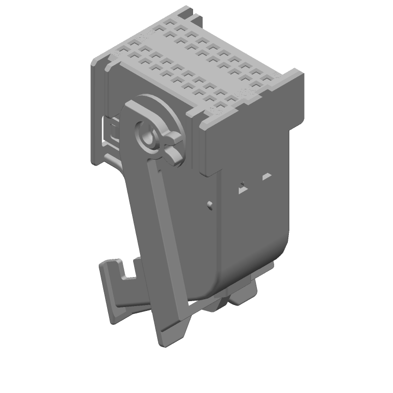 Conn Housing RCP 40 POS 2.54mm ST Cable Mount Blue Box Automotive