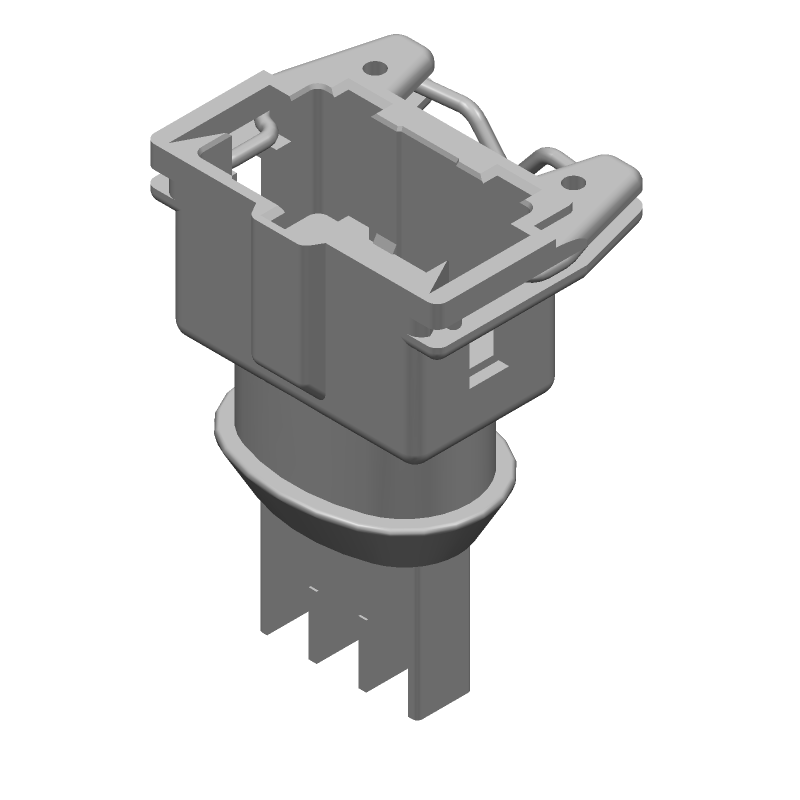 Conn Housing RCP 3 POS 5mm Crimp ST Cable Mount White Bag Automotive