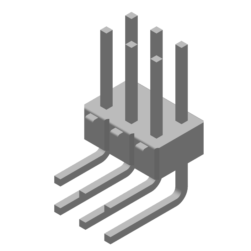 6 Pos 2.54mm RA Thru-Hole Header, Gold, 3A, PBT, Green
