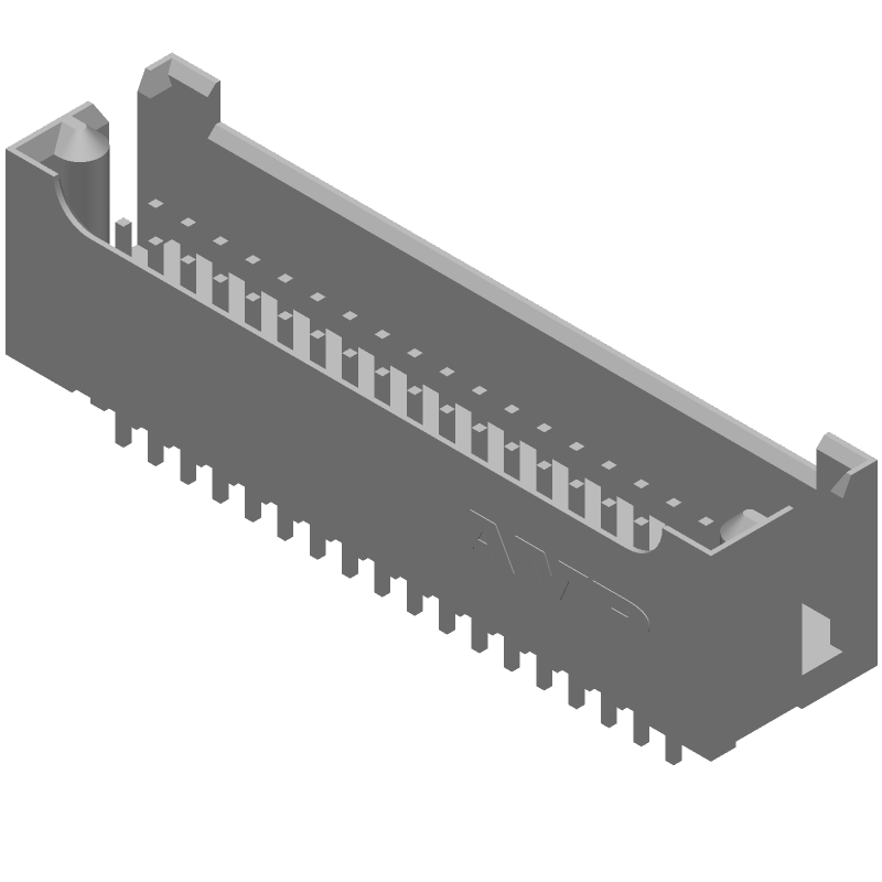 36 Pos 2 Row Male Header, 2.54mm Pitch, Gold Plated, Through Hole