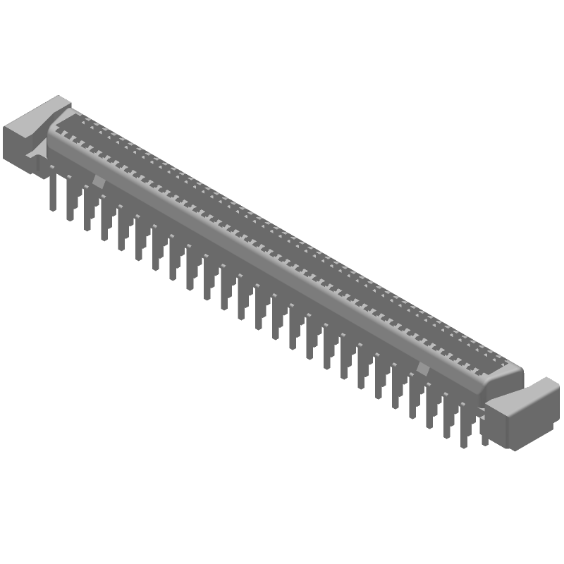 100 Pos SCSI Connector, 1.27mm Pitch, Gold/Tin Plated, Female, Straight