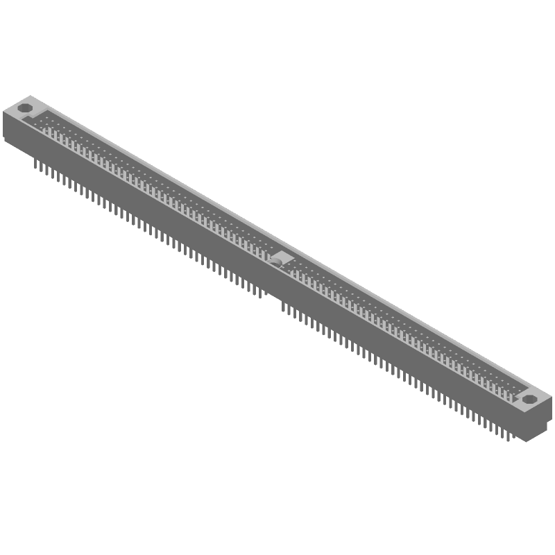 240 Pos 2.54mm Solder ST Thru-Hole Backplane Connector