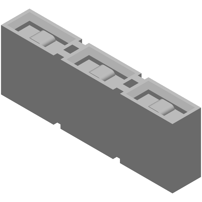 Conn Shunt F 3 POS 3.96mm ST Bag
