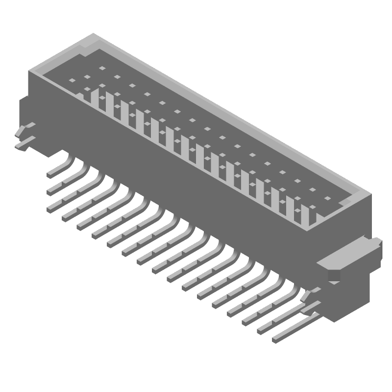 48 Pos DIN 41612 RA Solder Thru-Hole Connector