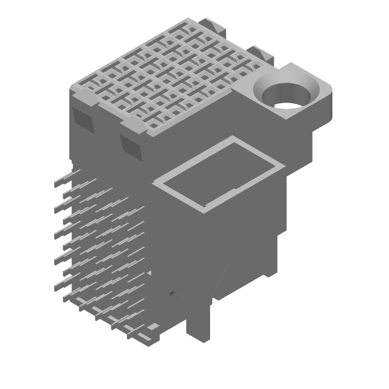 50 Pos 2mm Press-Fit RA Thru-Hole Connector 1.15A 250V