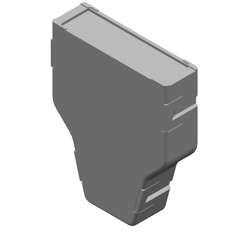 Backshell Cover Kit Straight Polyphenylene Oxide Black Bag