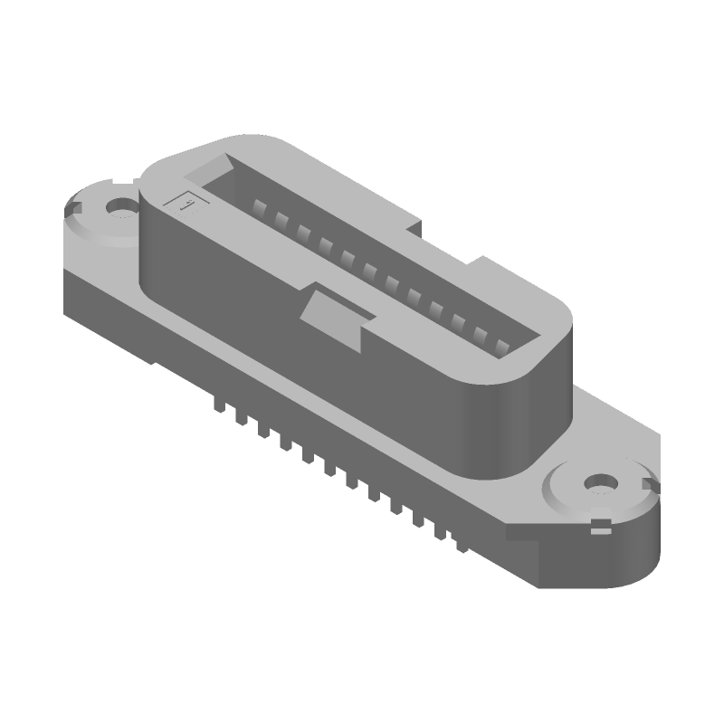 24 Pos 50 Pos 2 Row Modular Ethernet Connector, Gold Copper Alloy, Through Hole