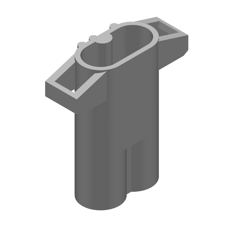 2 WAY M-N-L PIN HSG BLACK