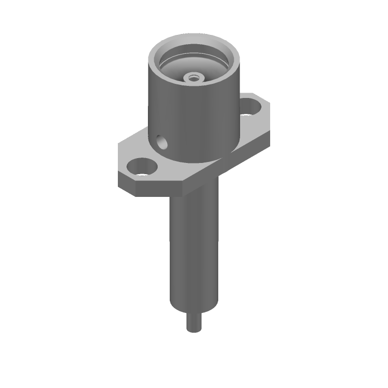 RF Coax Connector, 18GHz, 50 Ohm, Panel Mount, Gold