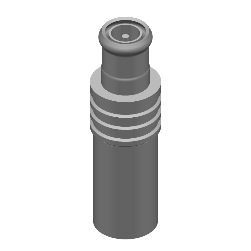 MCX RF Connector, Male, 6GHz, 50 Ohm, Crimp, Straight, Gold