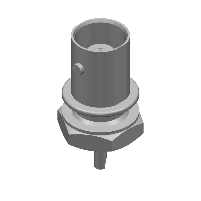 BNC RF Connector, 4GHz, 50 Ohm, Panel Mount, Solder, Straight