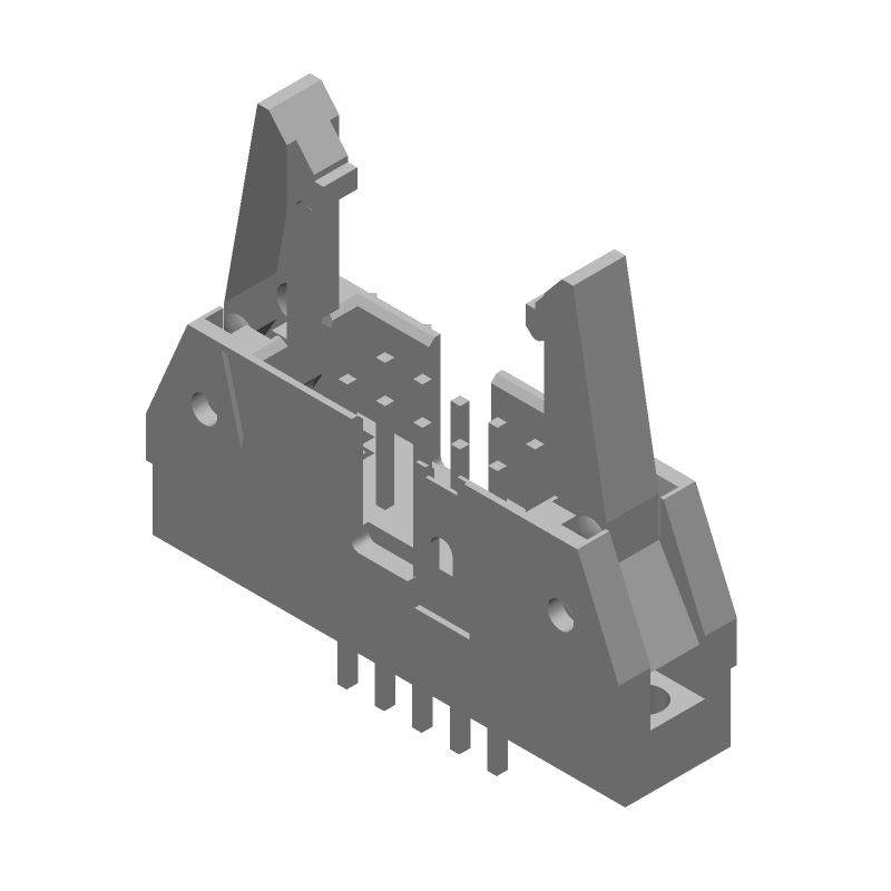 10 Pos 2 Row 2.54mm Pitch Straight Header, 1A, Gold/Tin