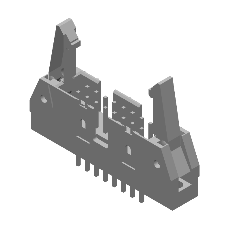 16 Pos 2 Row Vertical Header, 2.54mm Pitch, Gold/Tin Plated