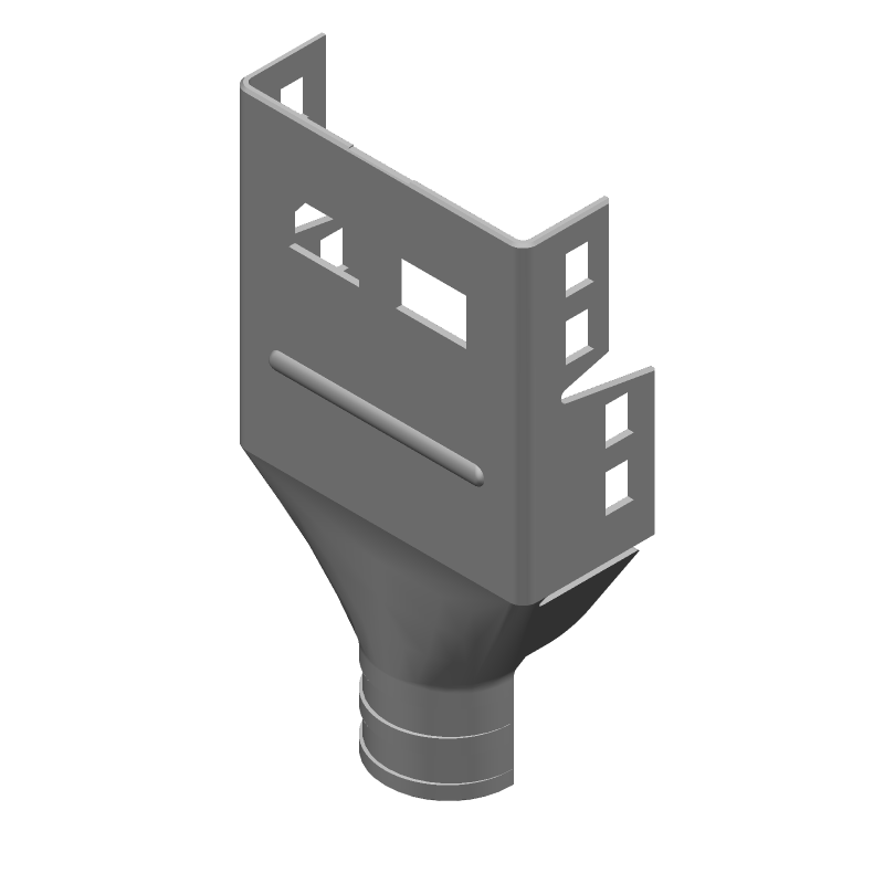 Connector Accessories Shell Straight Gray Loose