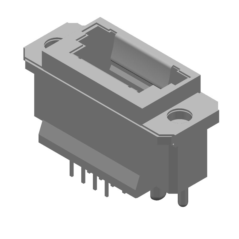 RJ11 Connector, 8 Pos, Shielded, Vertical, Solder, 1.5A