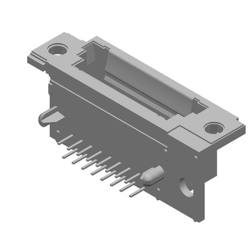 RJ11 Connector, 16 Pos, 1 Port, Signal, Gold, Shielded, RA Thru-Hole