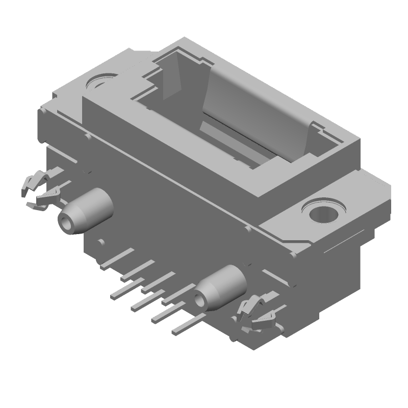 RJ11 Connector, 8 Pos, Right Angle, Solder, Shielded, 1.5A