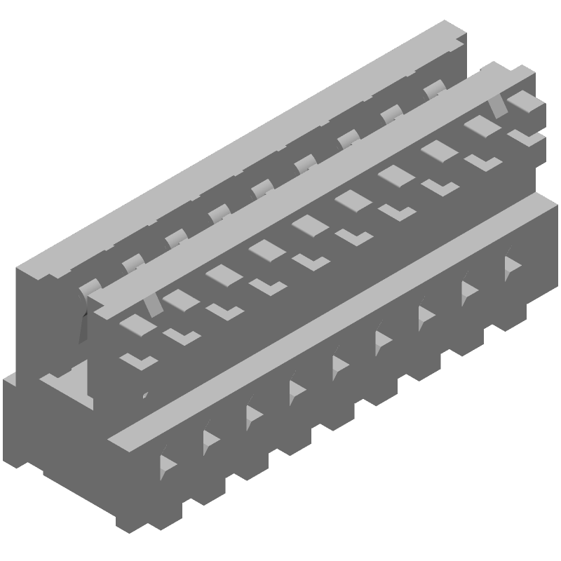 9 Pos 2.5mm IDC RA Female Socket Connector