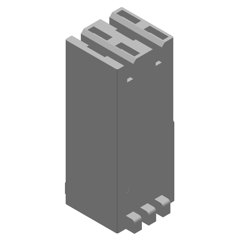 2 Pos Receptacle Housing, 5mm Pitch, Crimp, Straight, Blue