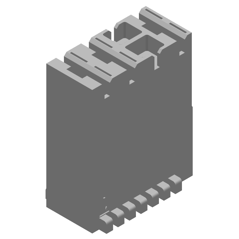 3 Pos 5mm Crimp Wire Housing, Receptacle, Straight, Blue