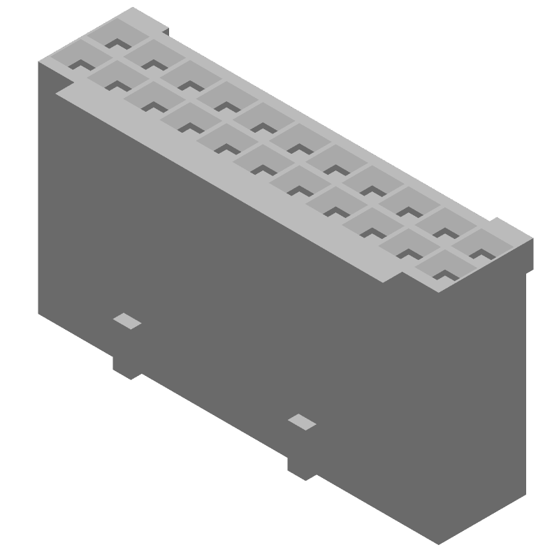 22 Pos 2.54mm Crimp Female Socket Wire Housing, 3A, 250V, UL94 V-0
