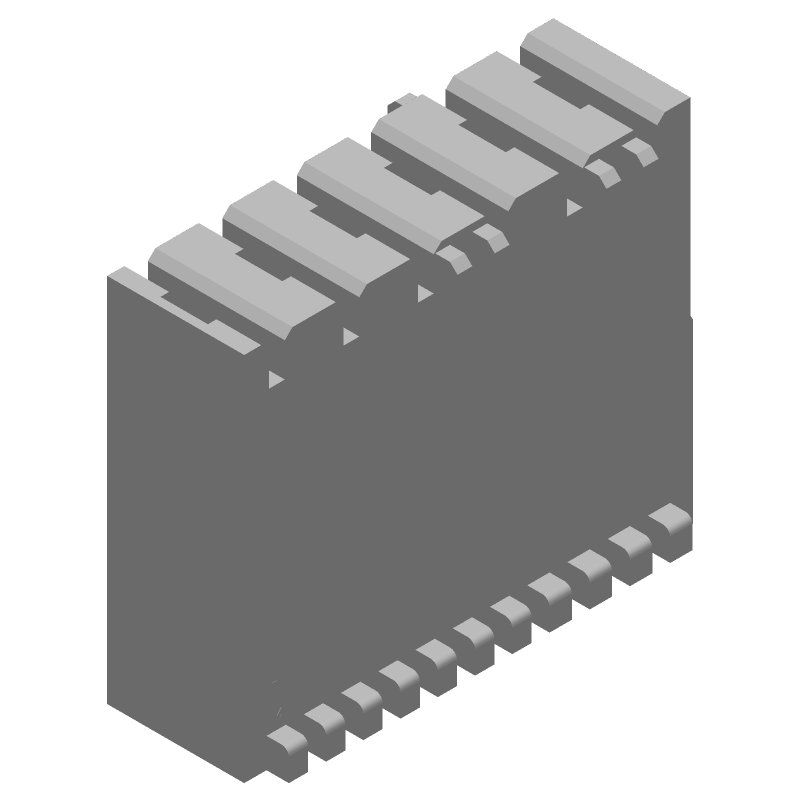 6 Pos 5mm Pitch Crimp Receptacle Housing