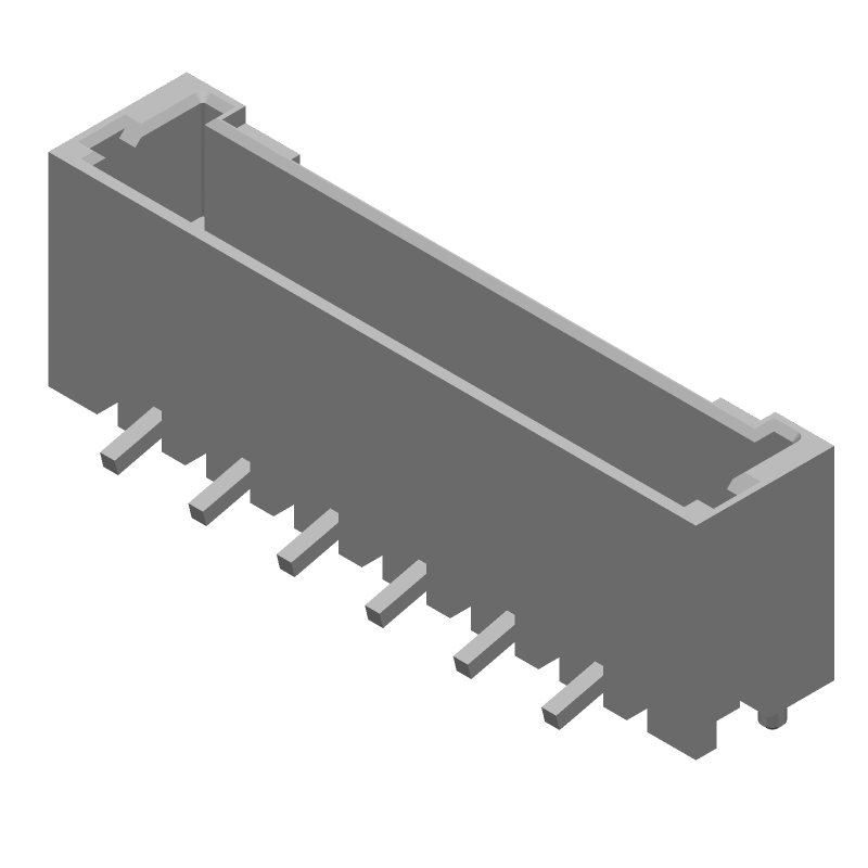 1.5mm Pitch 13 Pos Vertical SMT Header, 2A, 50V, Tin