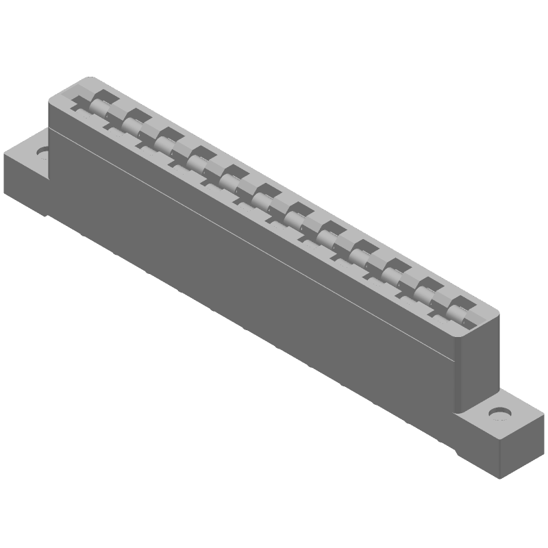 12 Pos 7.92mm Pitch Female Header, 5A, Through Hole, Right Angle